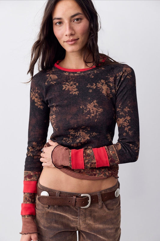 We The Free Easy Does It Easy Does It Printed Top