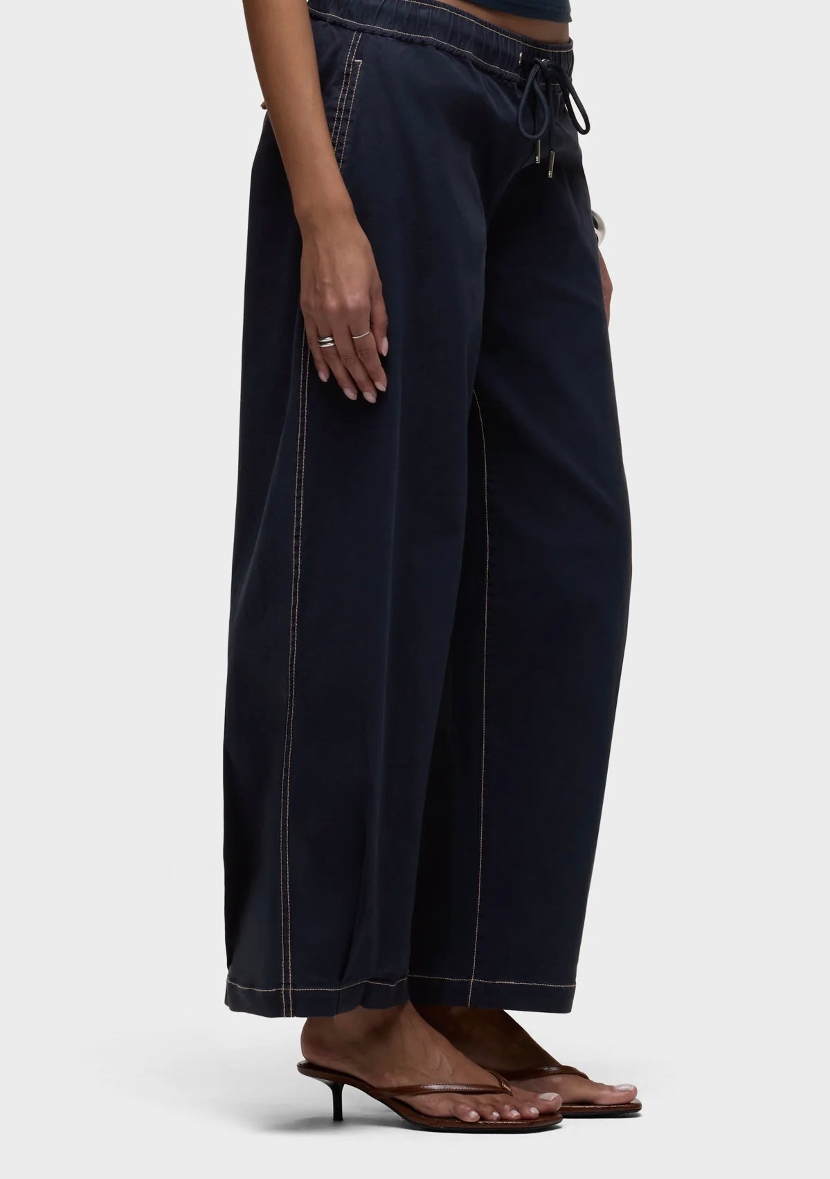 Drawstring Barrel Pant