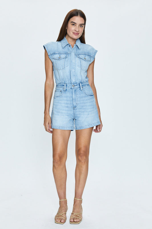 Pistola Lennox Denim Romper