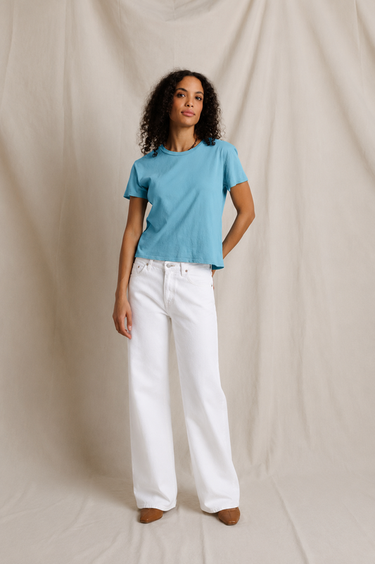 Harley Milky Blue Perfect White Tee