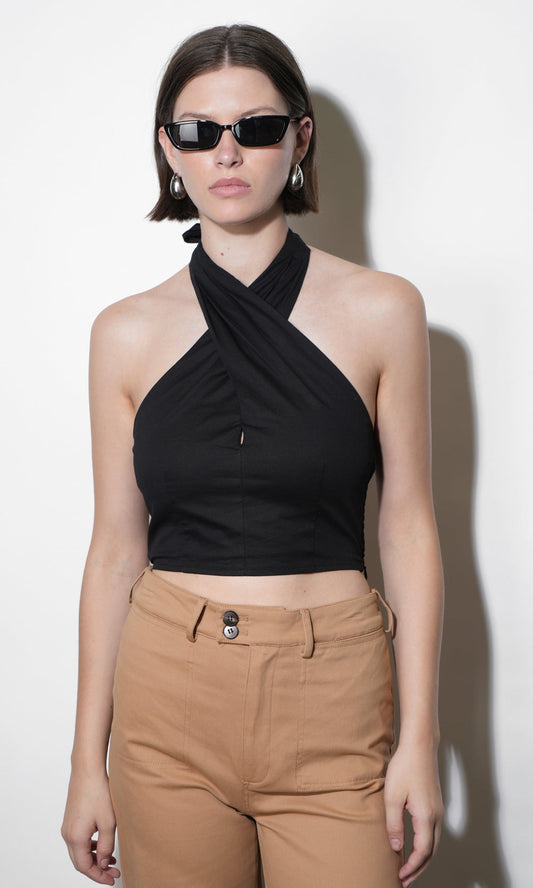 Melody Cotton Halter Top