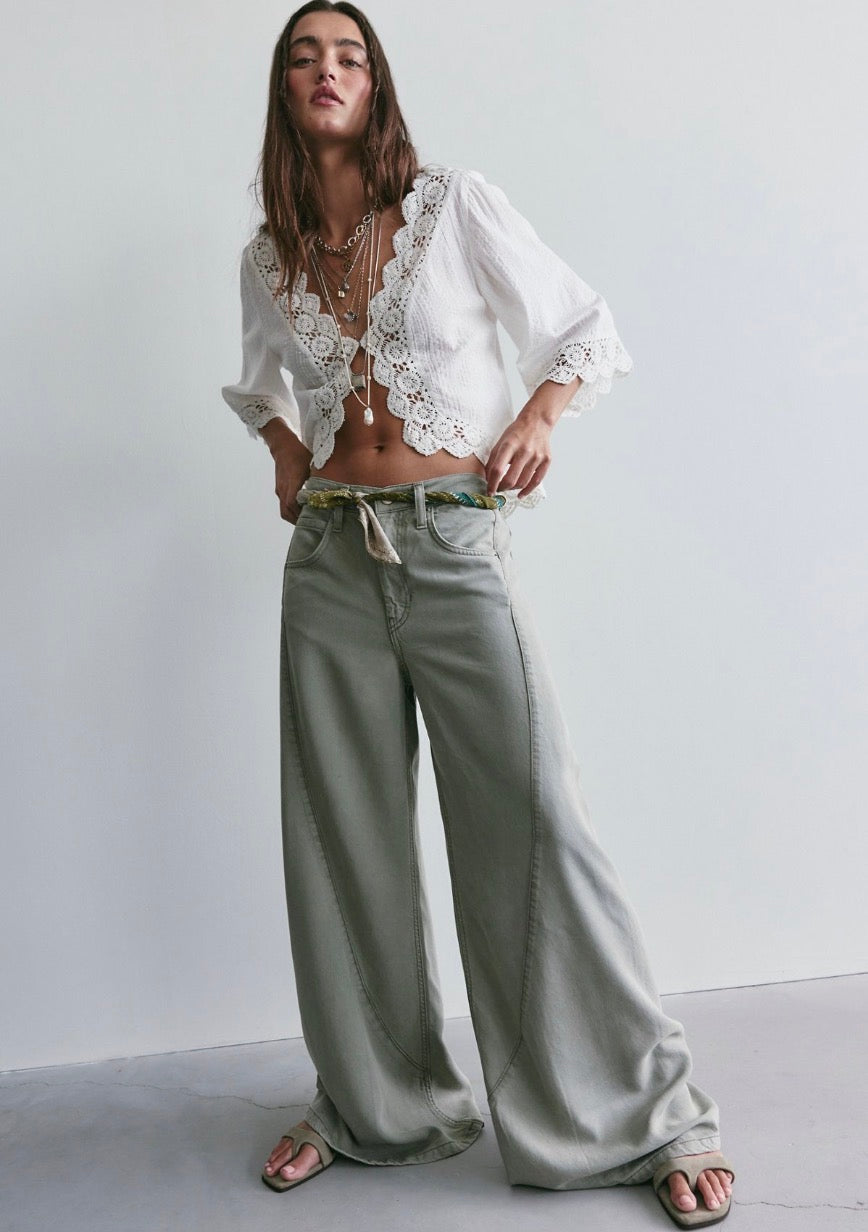 We The Free Haven Twisted Wide-Leg Jeans