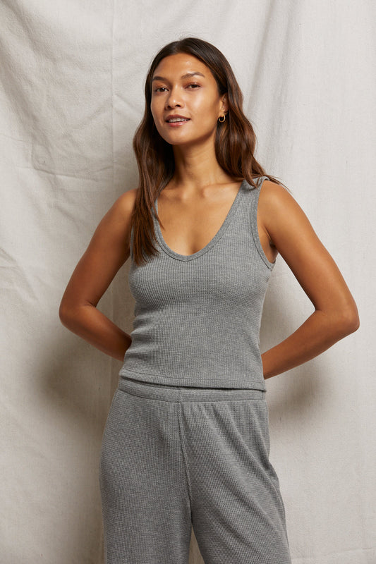 Perfect White Tee Waffle Tank