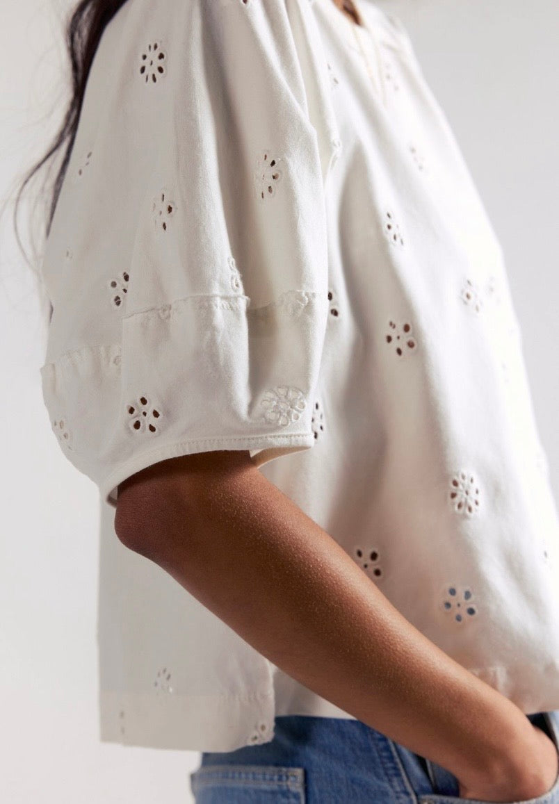 Jessie Eyelet Tee