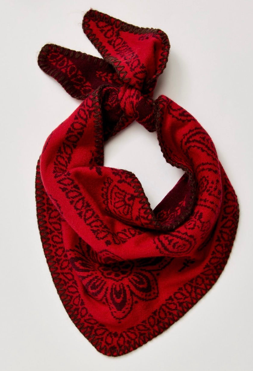 Carmen Knitted Triangle Bandana