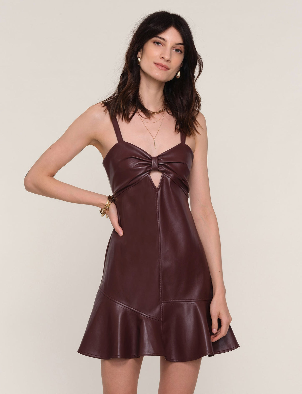 Lennon Faux Leather Dress