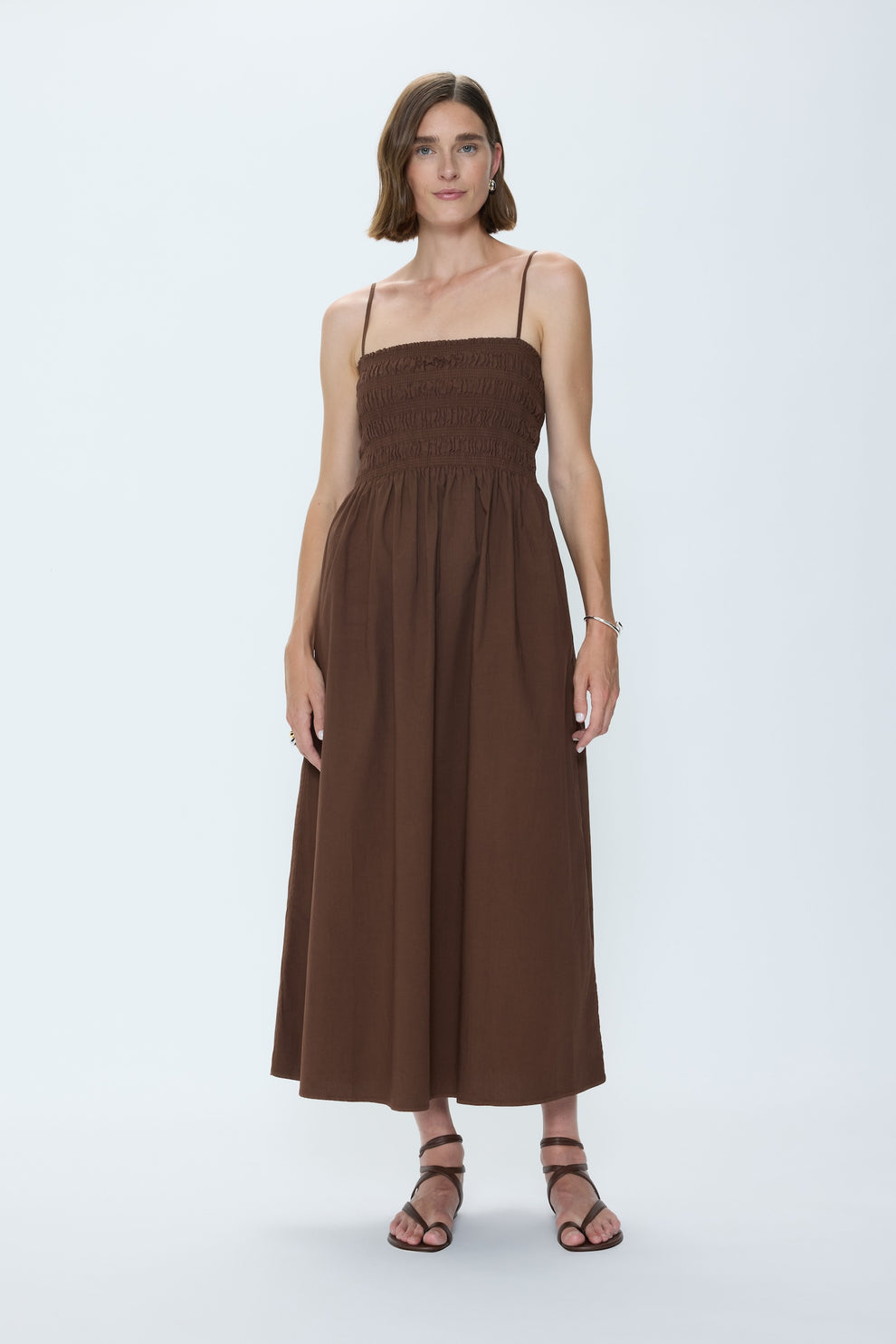 Bianca Shirred Bodice Dress