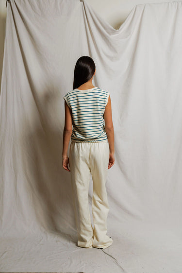 Joy Stripe French Terry Scoop Neck Stripe Tank