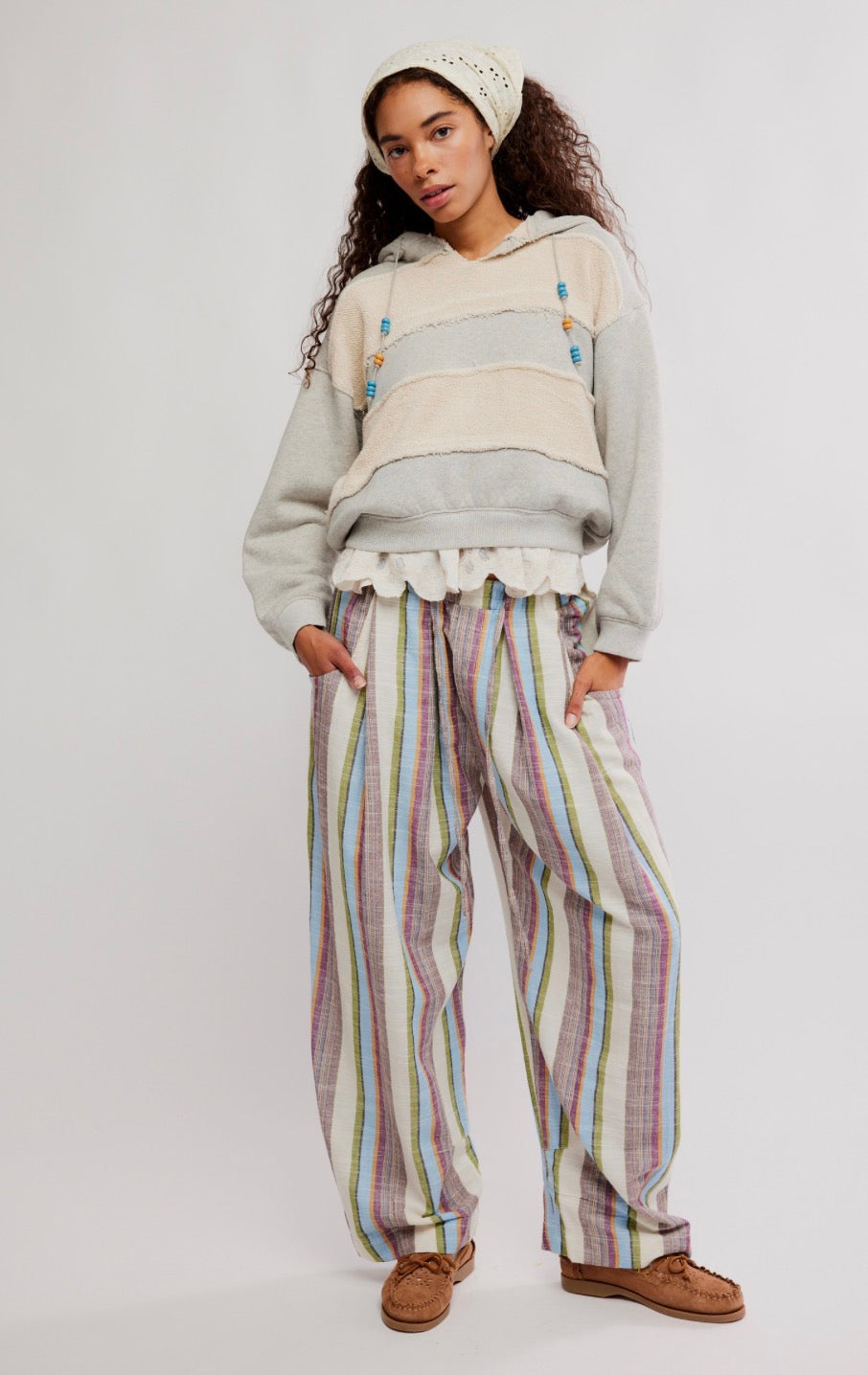 Chambers Laidback Stripe Pull-On Pants