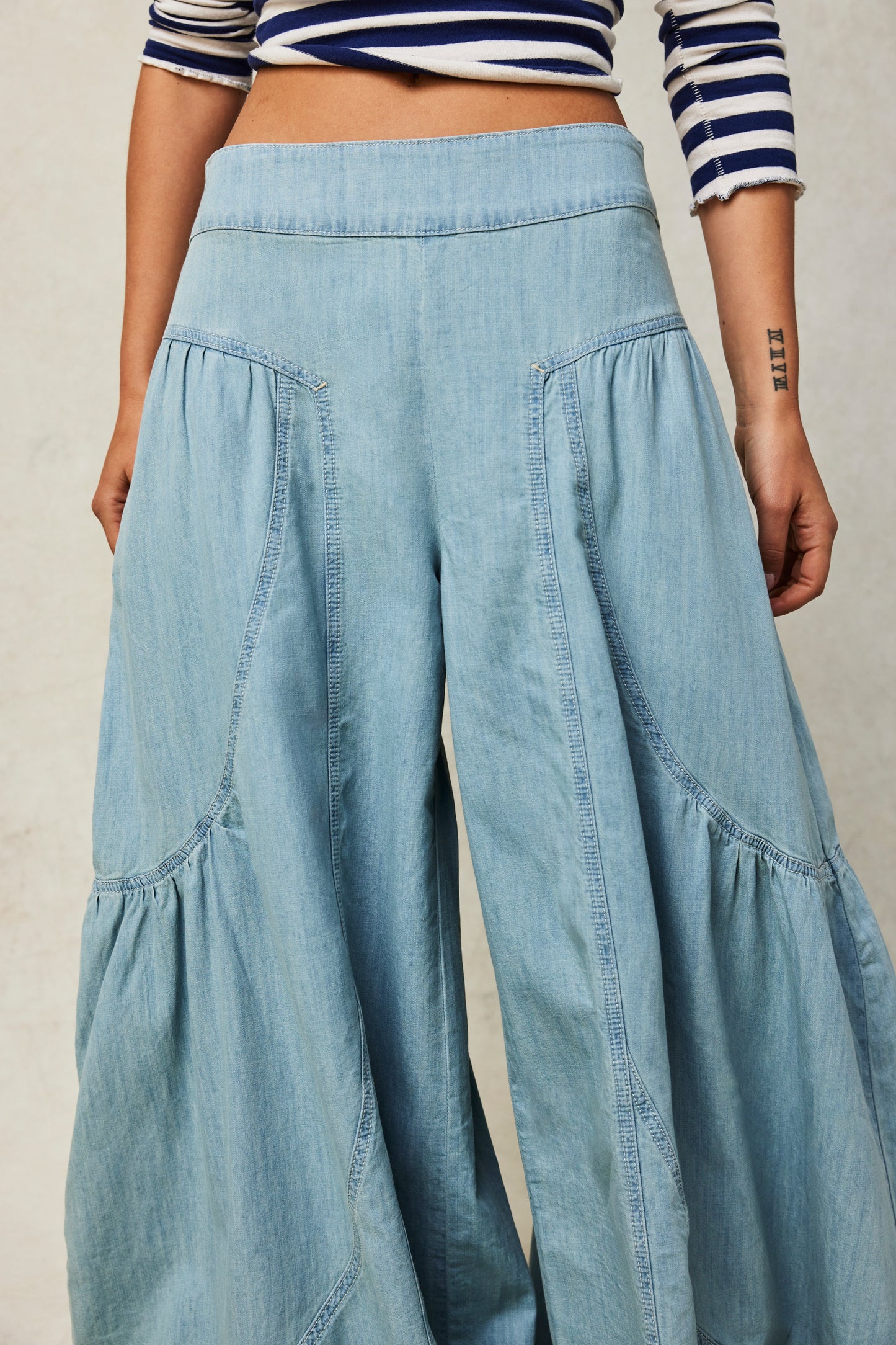 Free People Dawn on Me Wide-Leg Pant