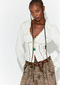 Frankie Corset Long Sleeve Top