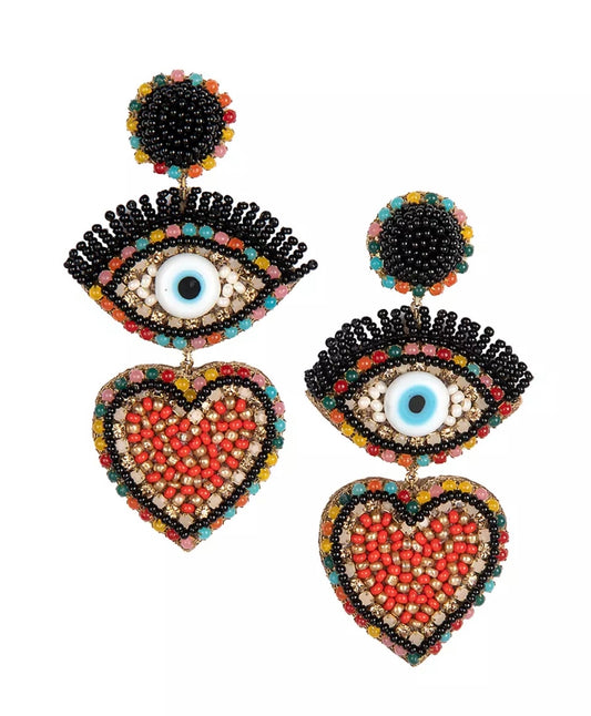 Audrina Beaded Drop Earrings