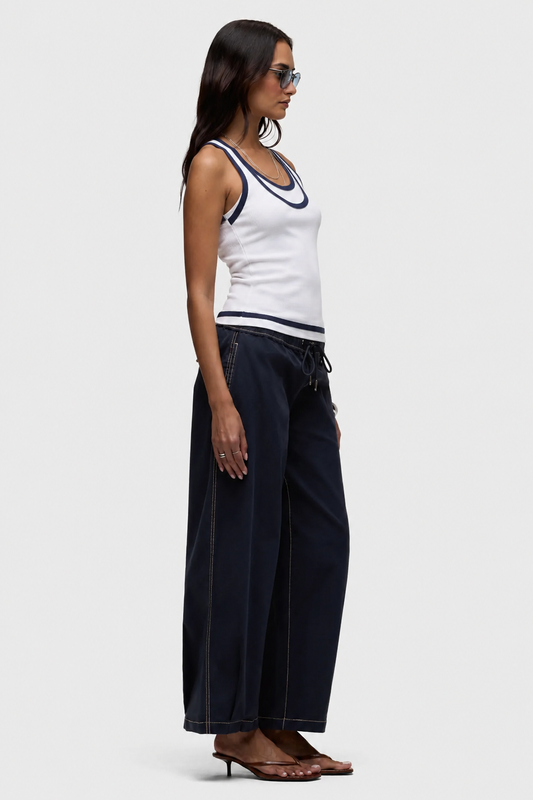Drawstring Barrel Pant