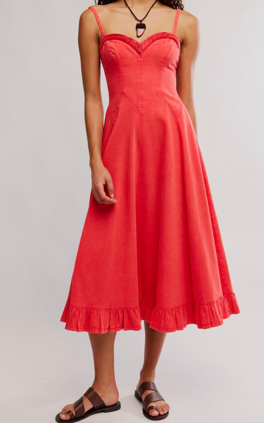 Another Season Denim Midi Dress