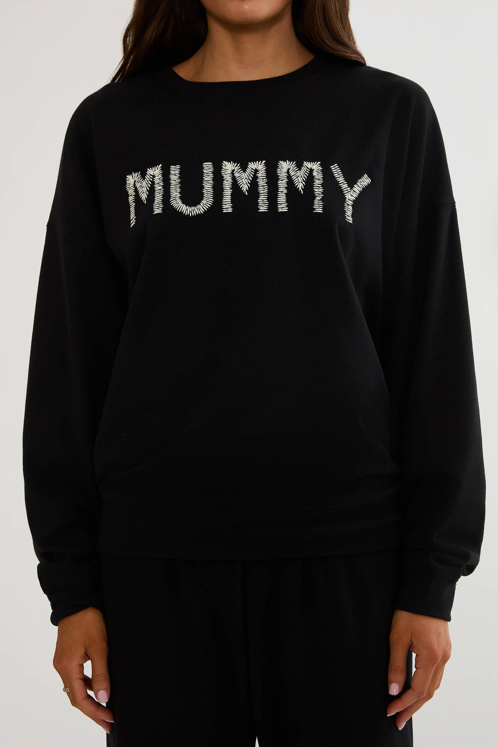 Devyn Oversized Midnight Mummy Sweatshirt