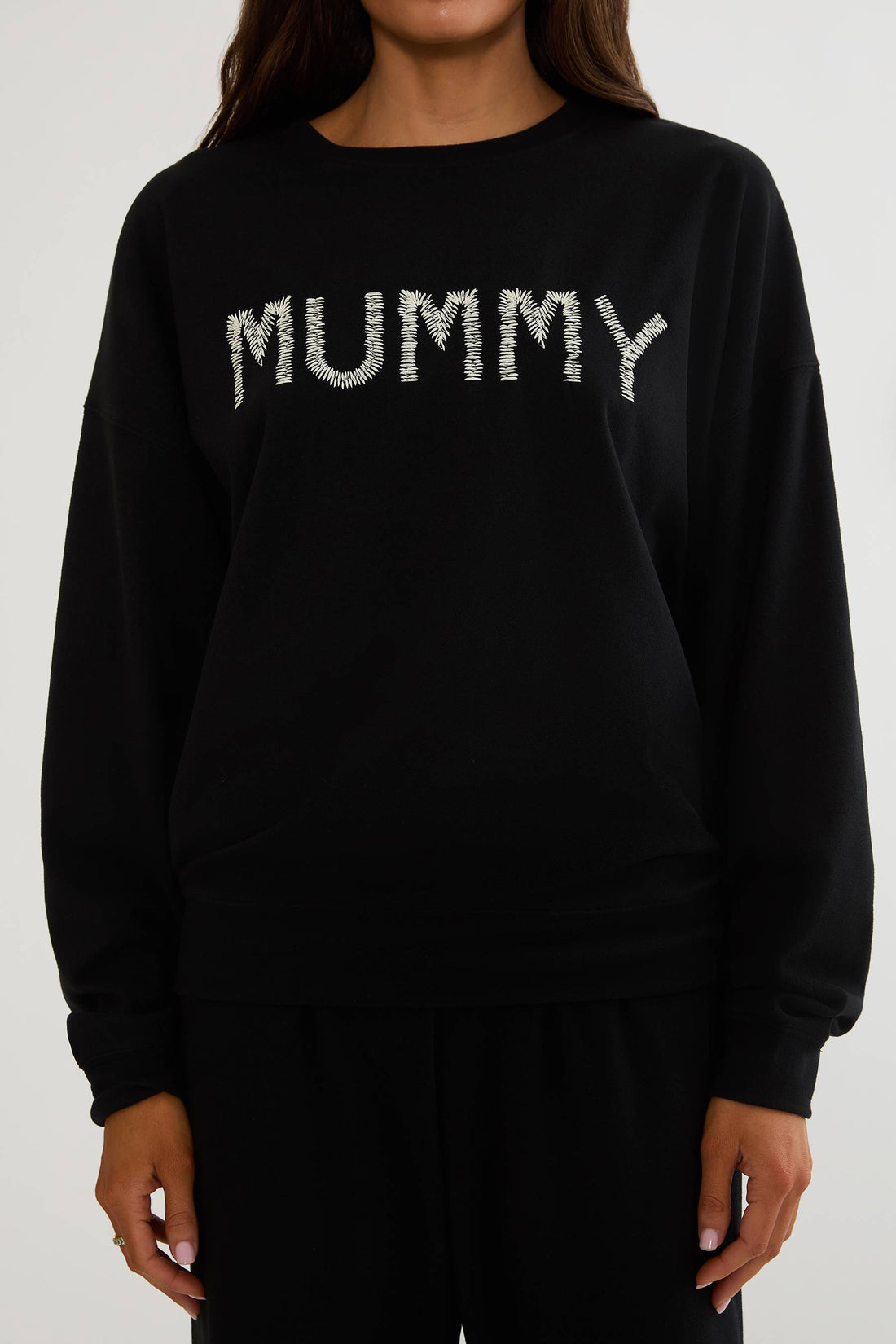 Devyn Oversized Midnight Mummy Sweatshirt