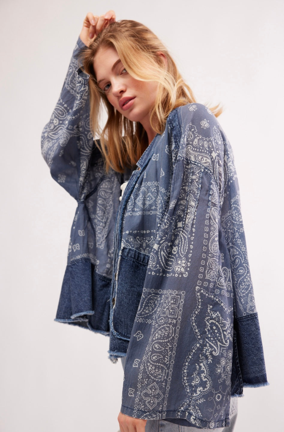 Free People Bandana Dreams Bed Jacket