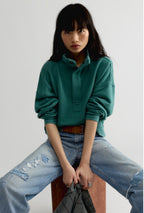 We The Free Timeless Pullover in Aqua