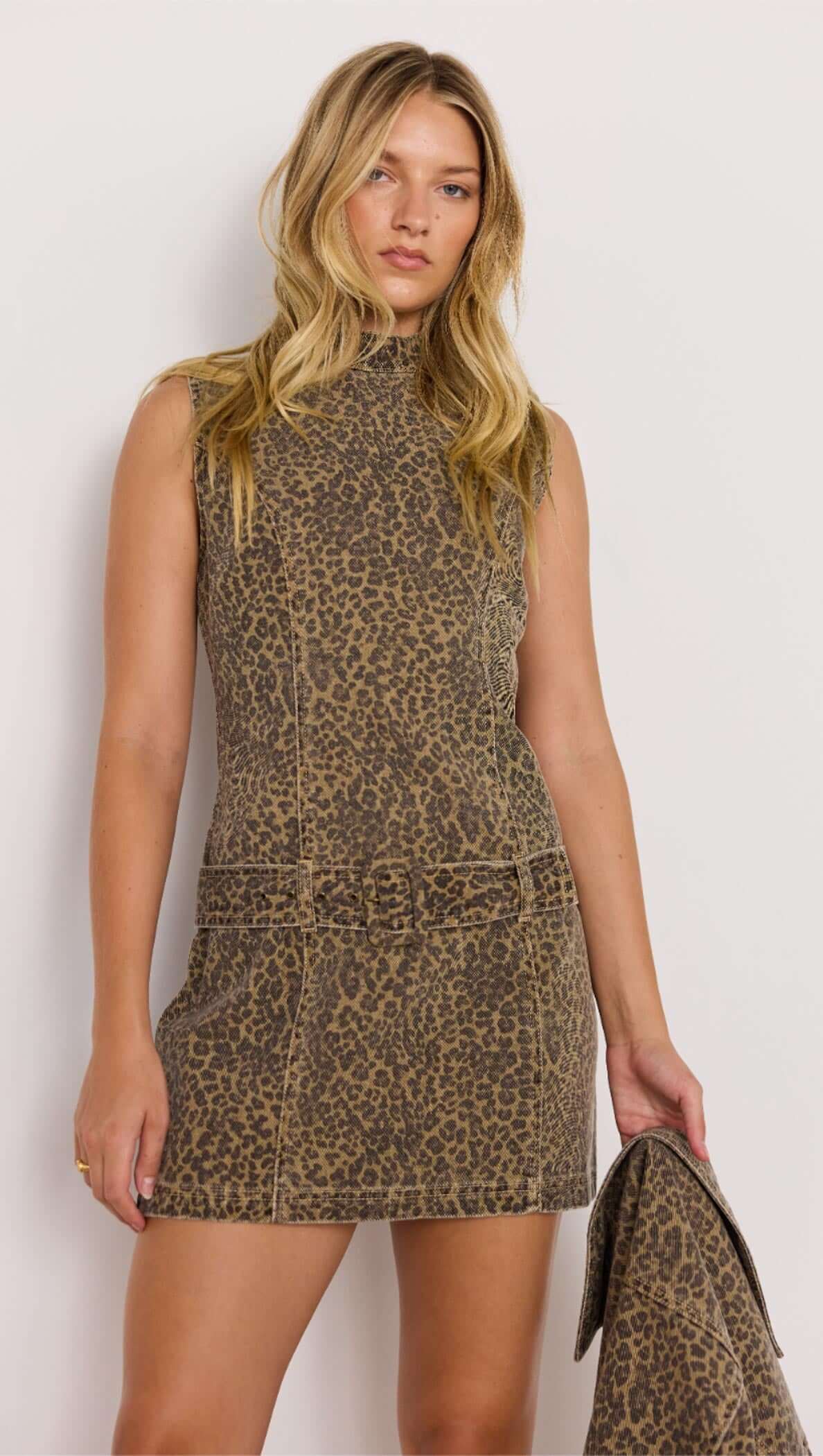 Anouk Animal Print Mini Dress