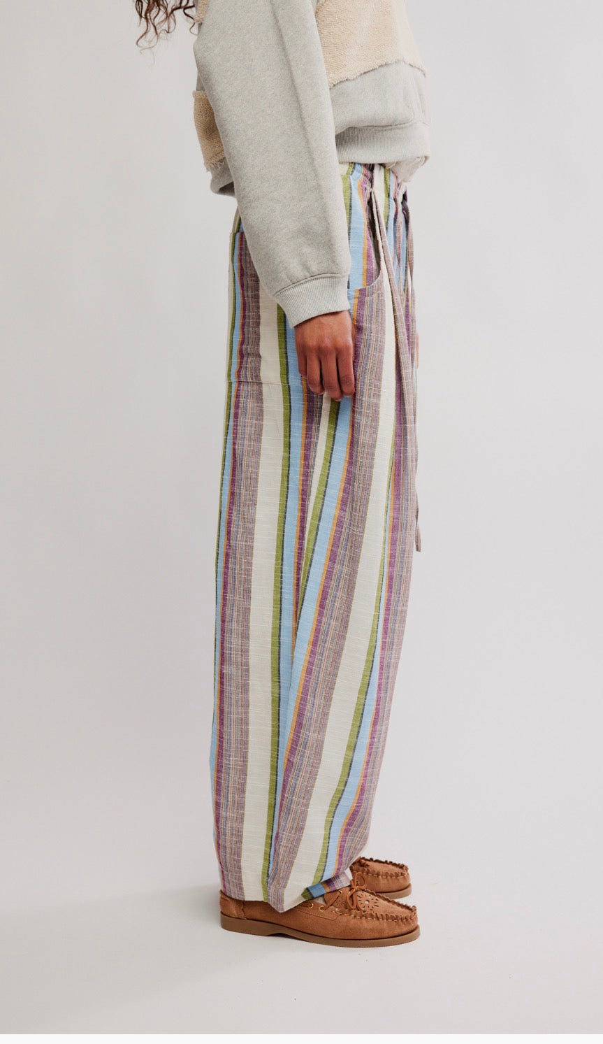 Chambers Laidback Stripe Pull-On Pants