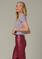 Joes Striped Baby Tee~Sky Syrah Stripe