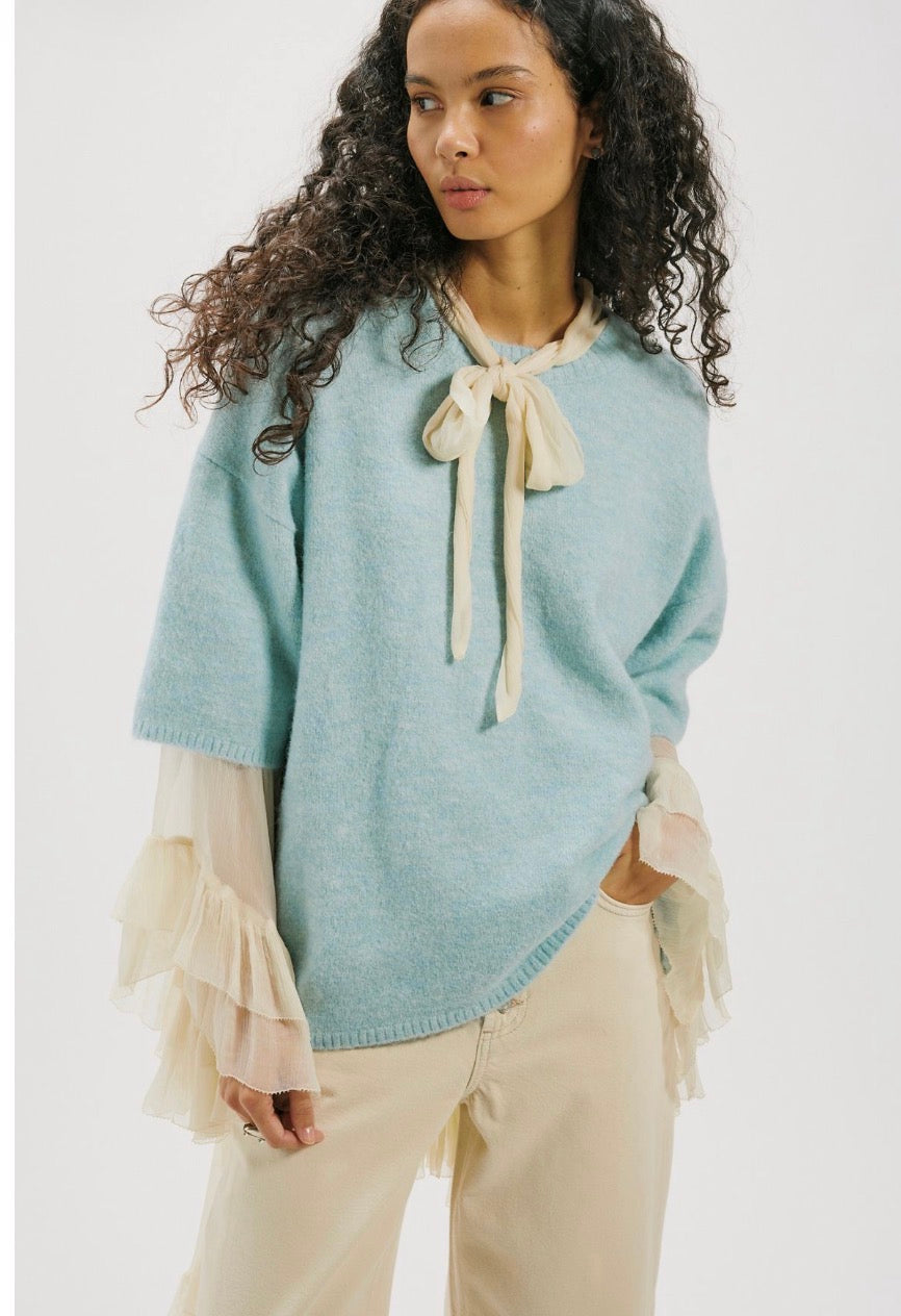 Margot Sweater Tee in Angel Falls