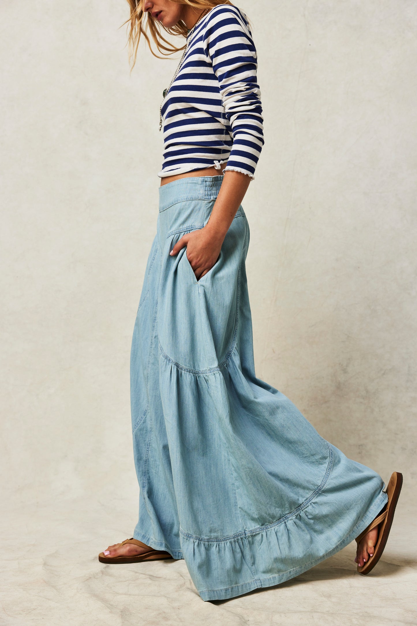 Free People Dawn on Me Wide-Leg Pant