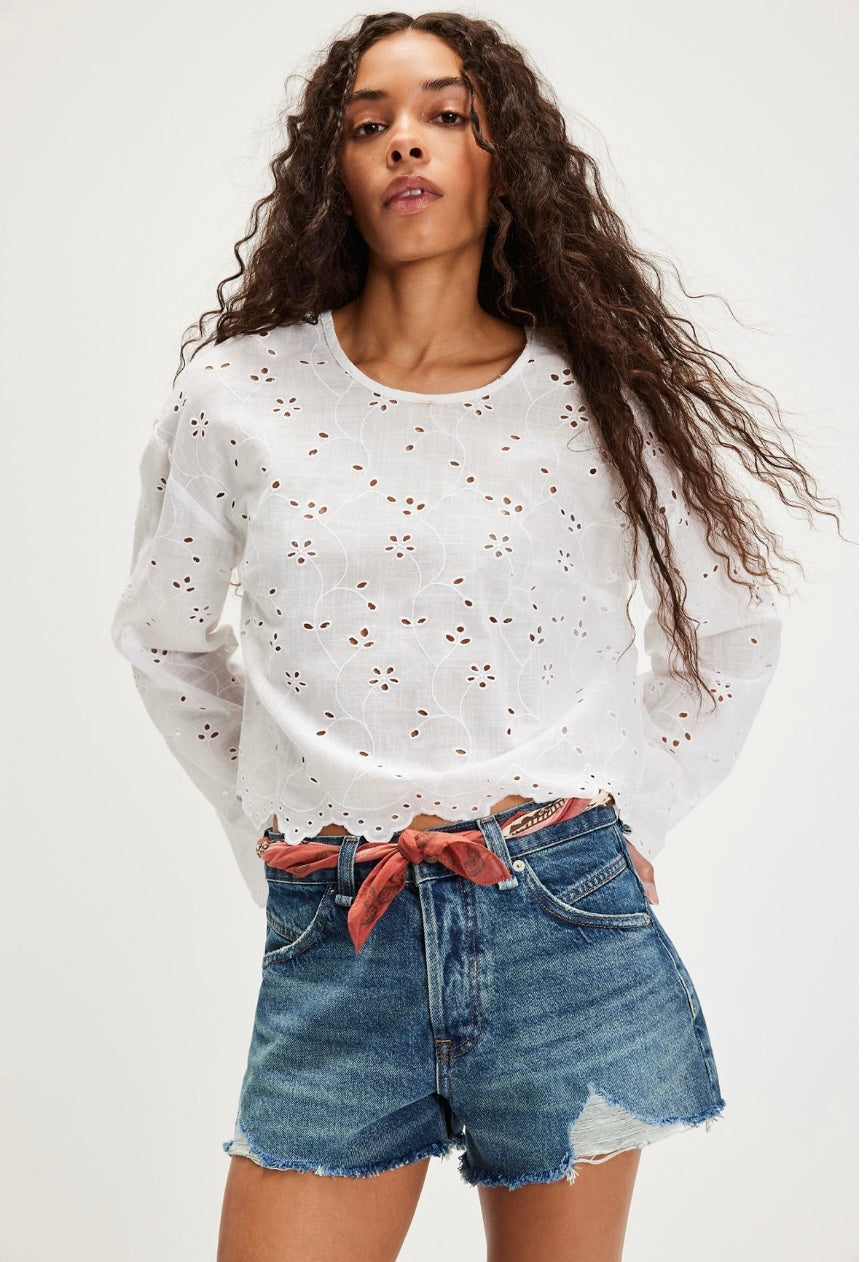 Free People Now or Never Denim Short