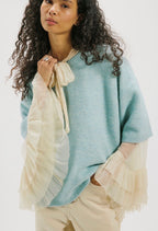 Margot Sweater Tee in Angel Falls