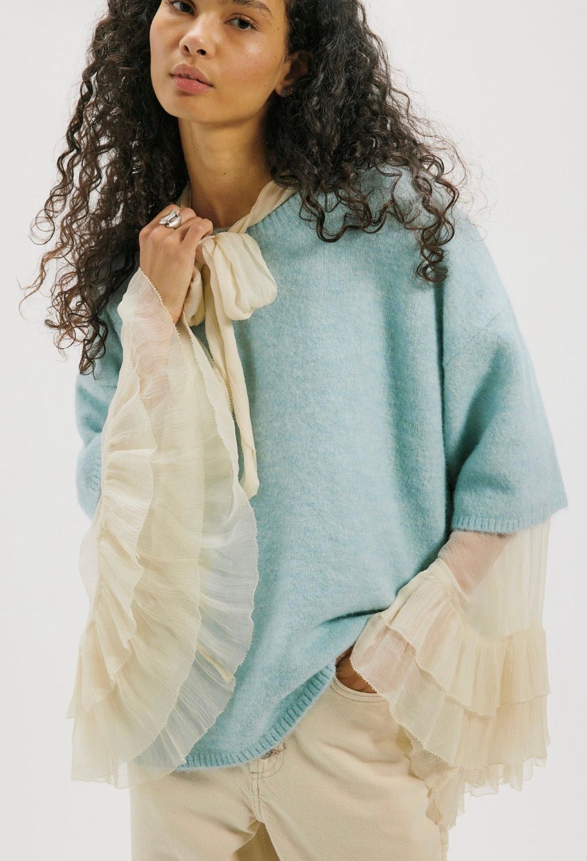 Margot Sweater Tee in Angel Falls