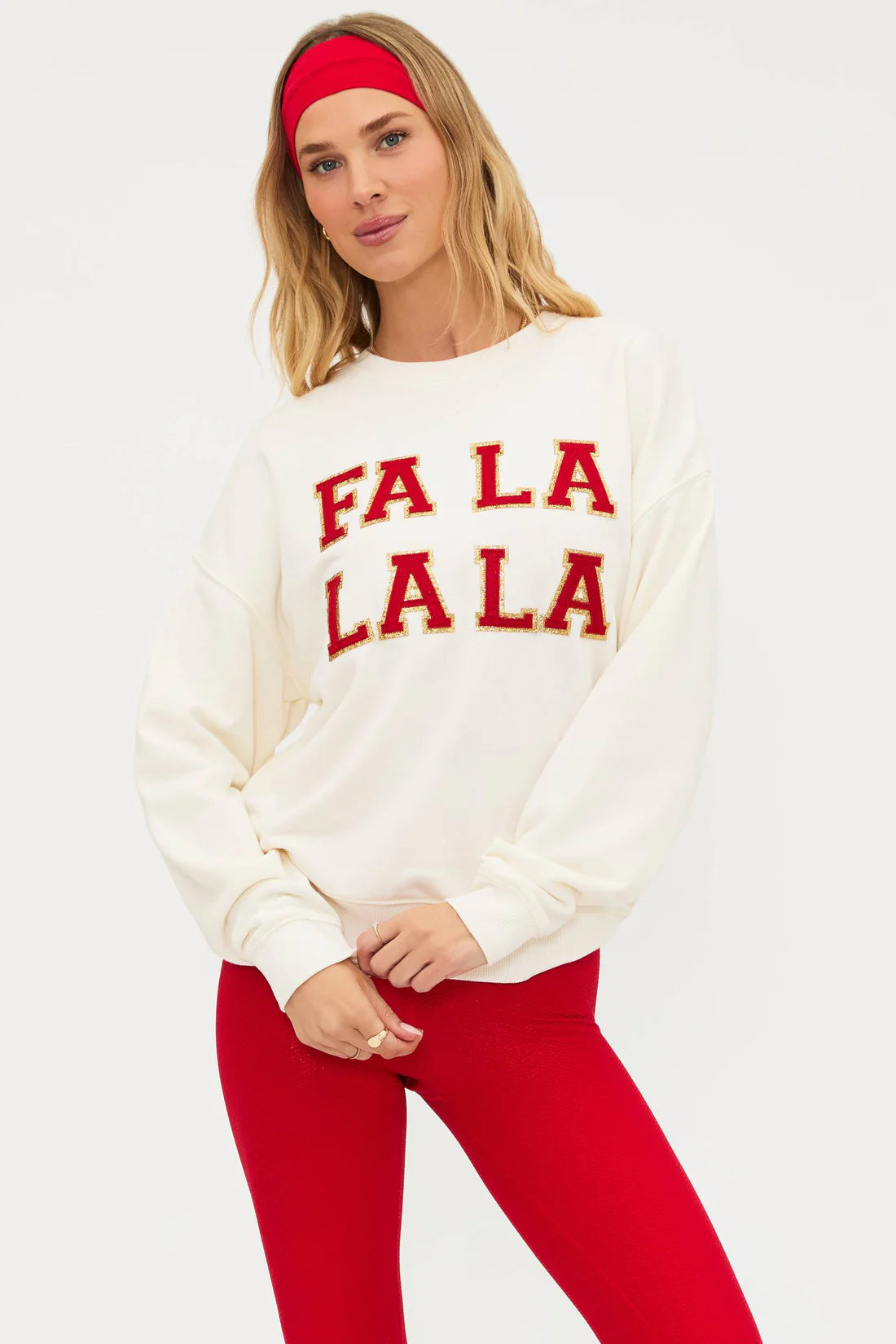 Devyn Oversized Sweatshirt Frosted Fa La La
