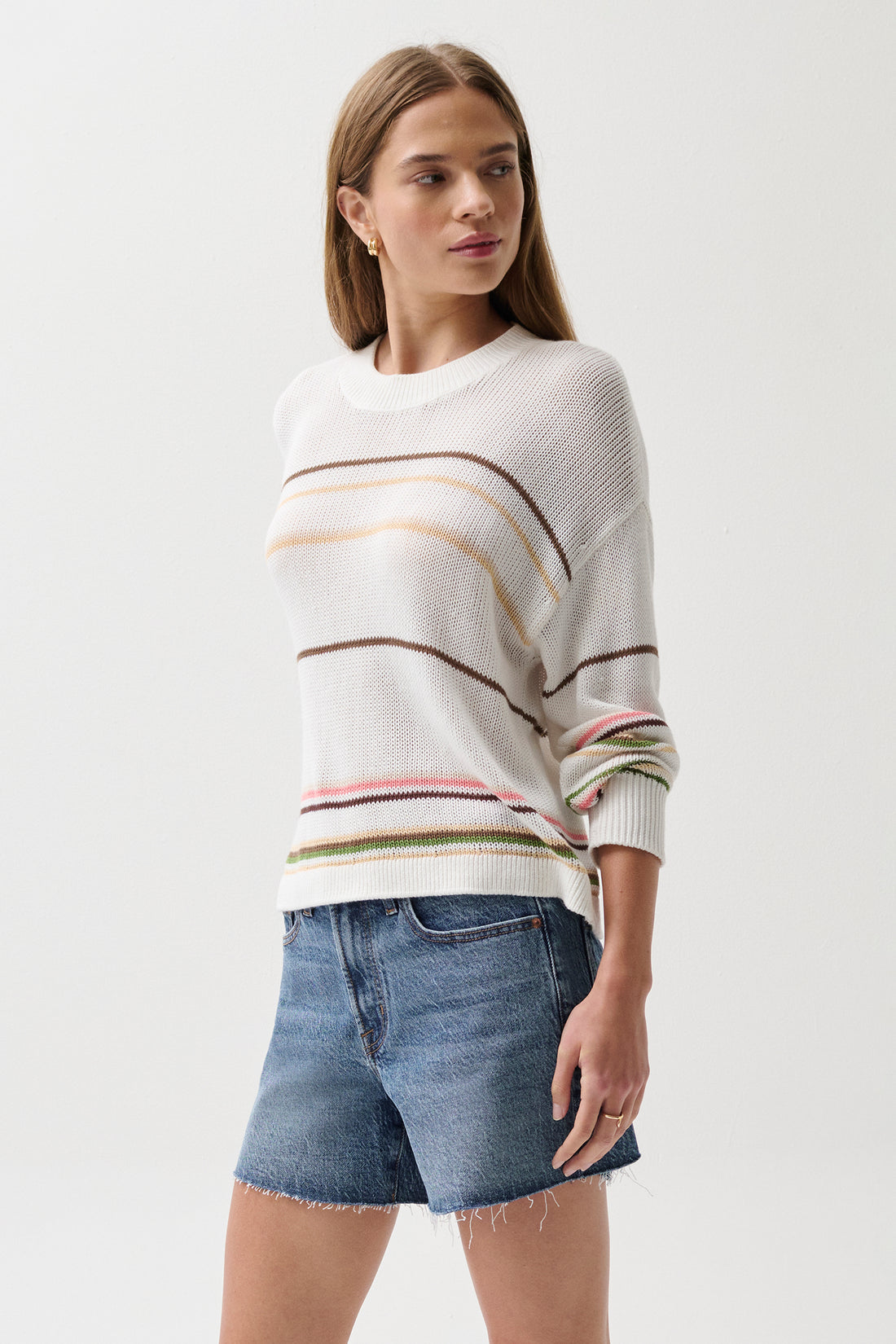 Eva Stripe Crewneck Sweater