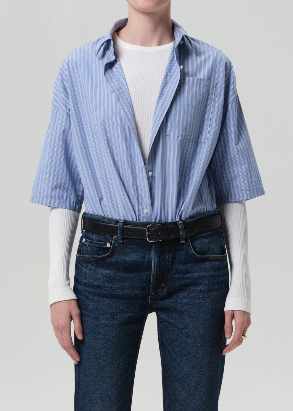 Francis Cropped Button-Up