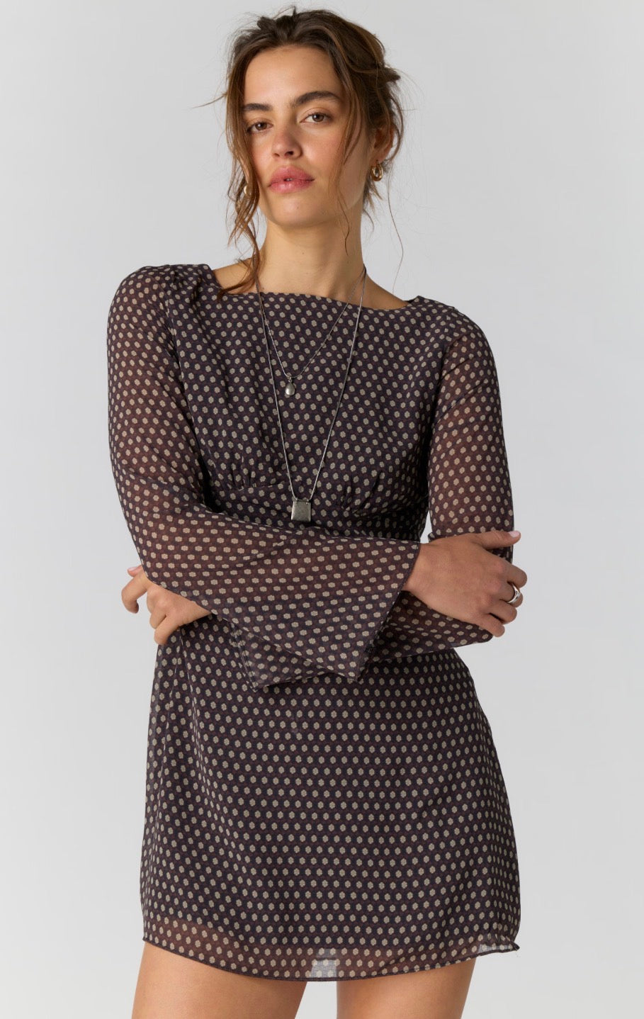 Jolie Printed Mini Dress