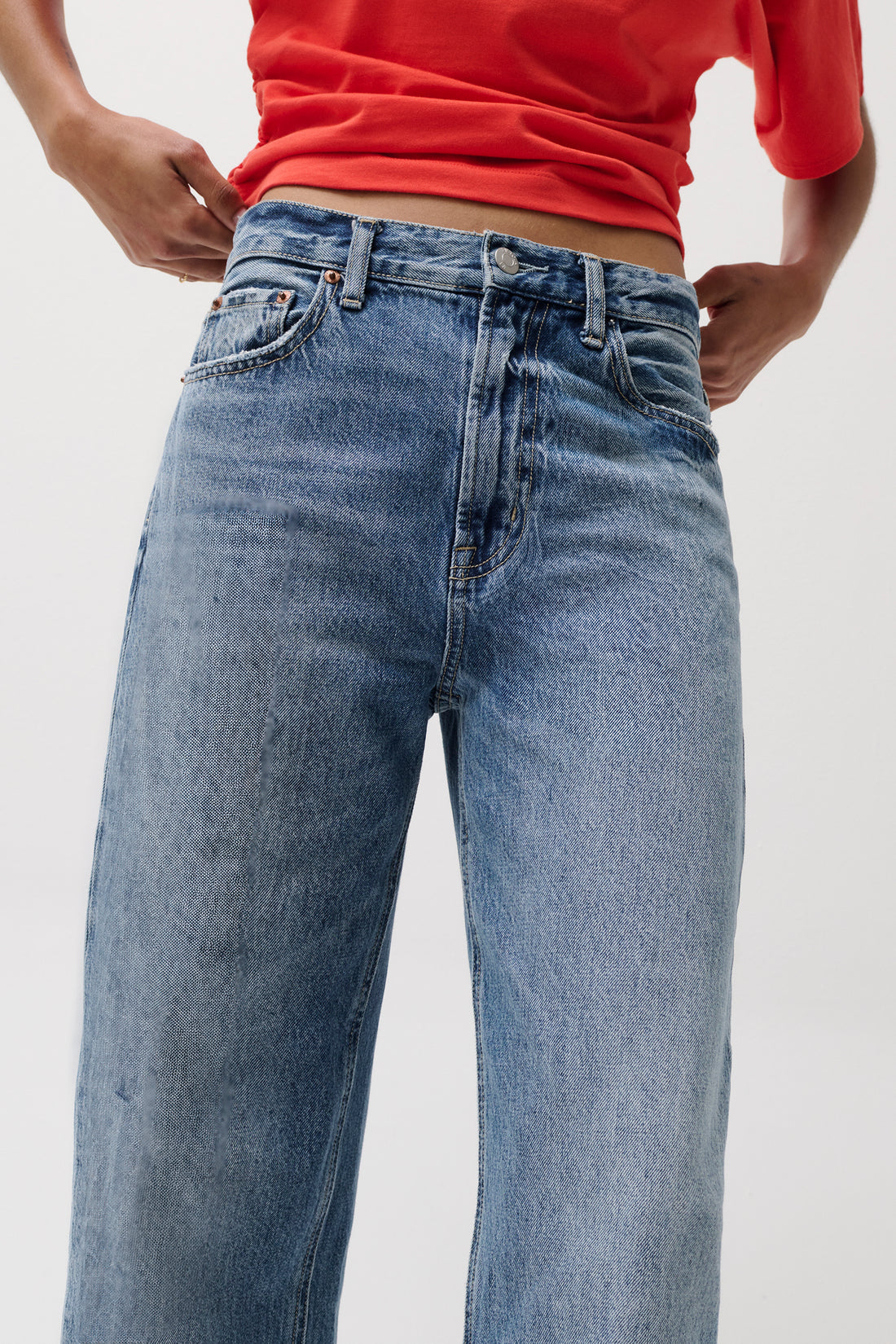 Wes High Rise Barrel Jean-Pistola
