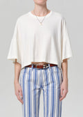 Crop Cape Tee In Pashmina