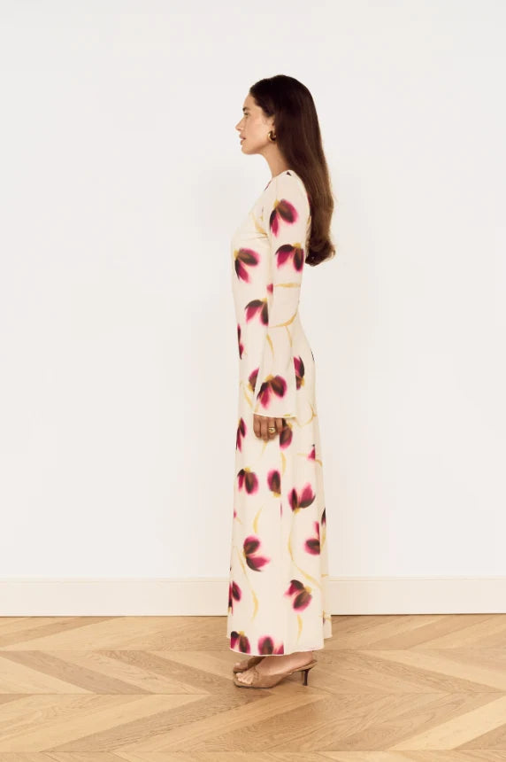 Emery Mesh Floral Midi