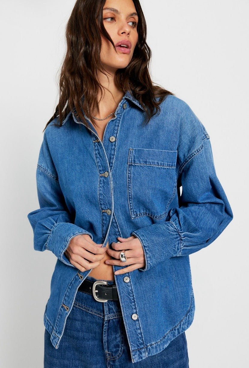 We The Free Ashley Denim Shirt