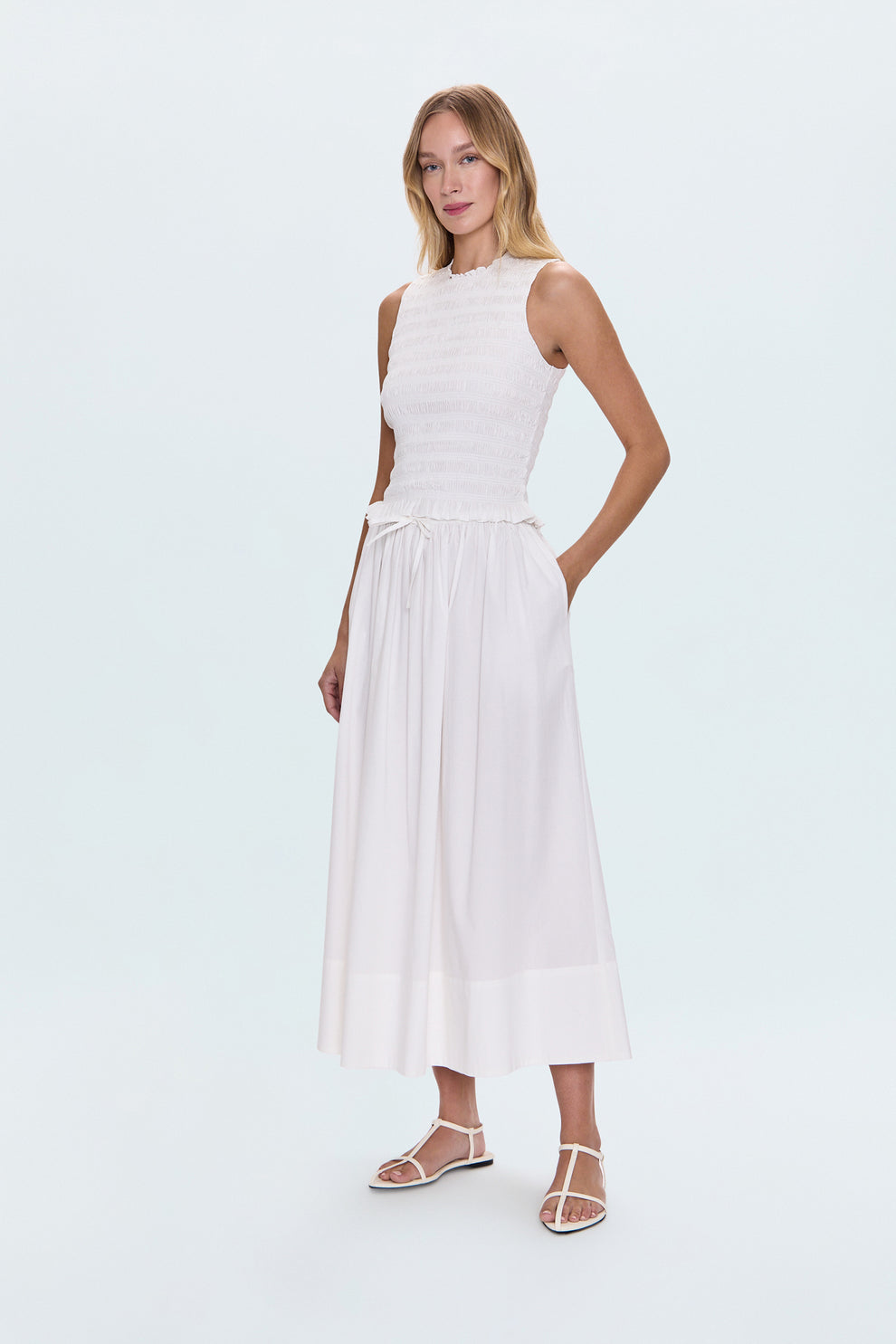 Pistola Noelle Poplin Maxi Skirt