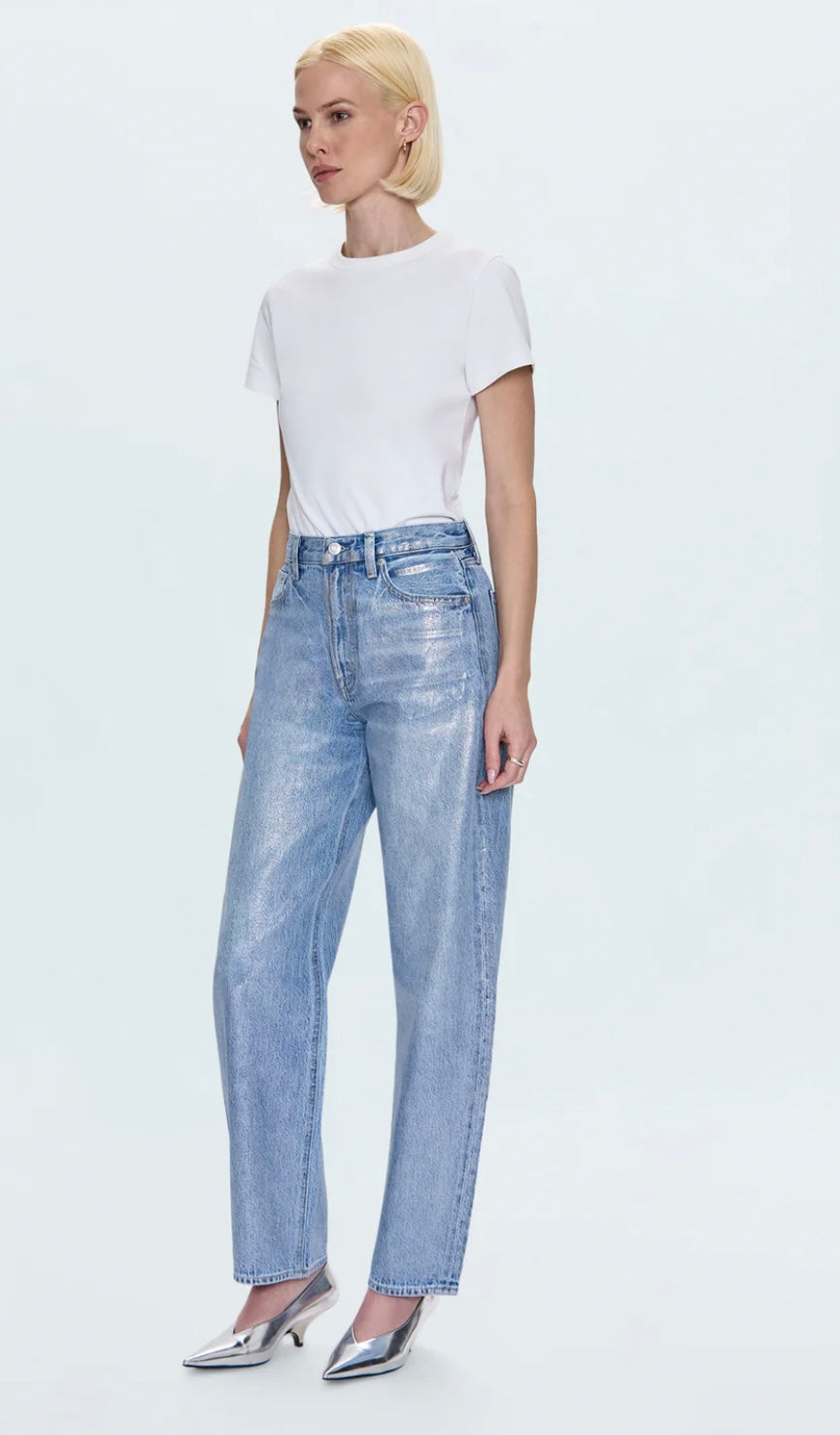 Wes High Rise Barrel Jean in Spellbound