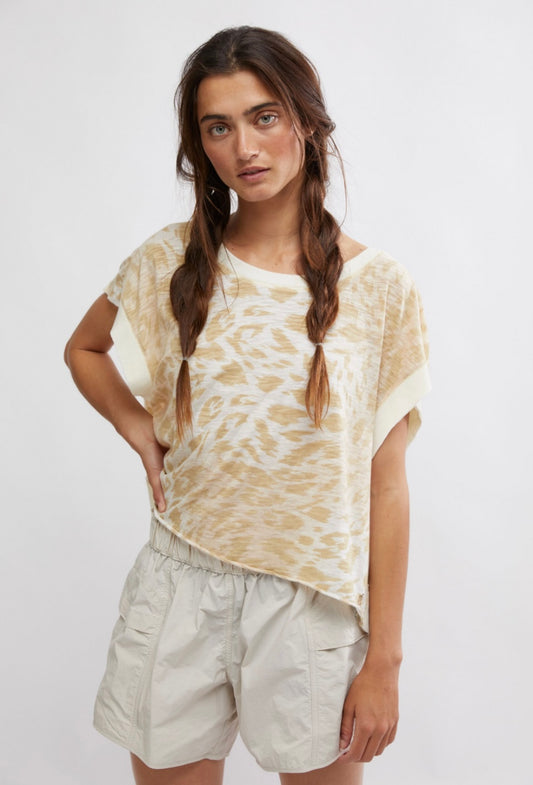 Free People My Time Printed Tee