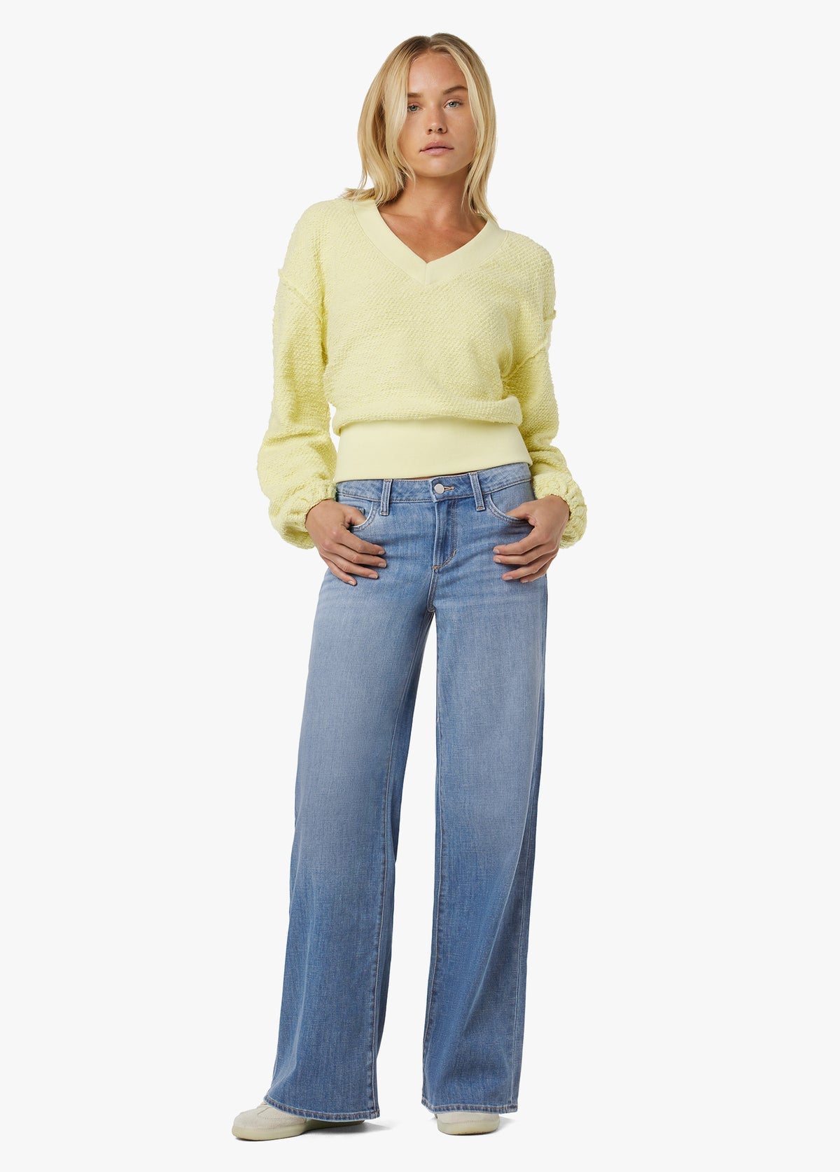 Joes Lou Lou Low-Rise Wide Leg Denim