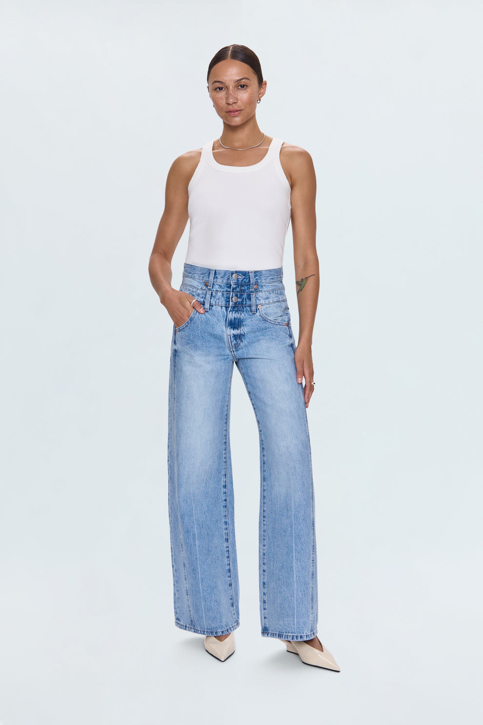 Caleb High Rise Stacked Waist