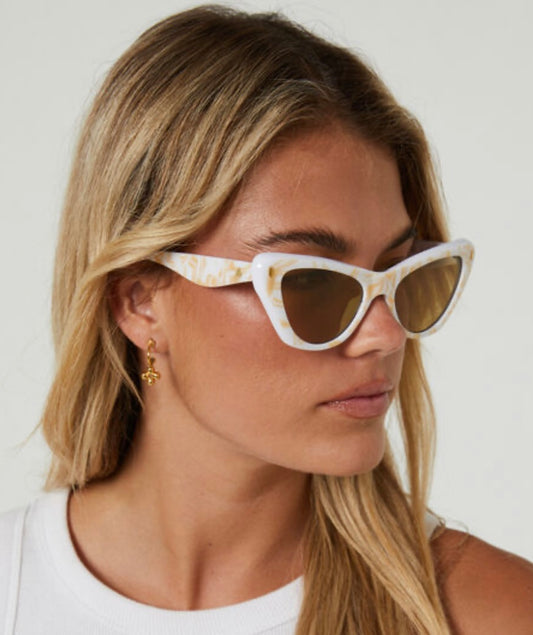 Linea White Marble Sunglasses