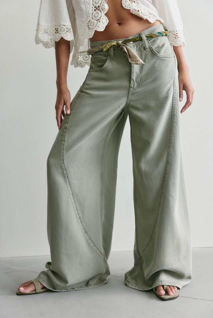 We The Free Haven Twisted Wide-Leg Jeans