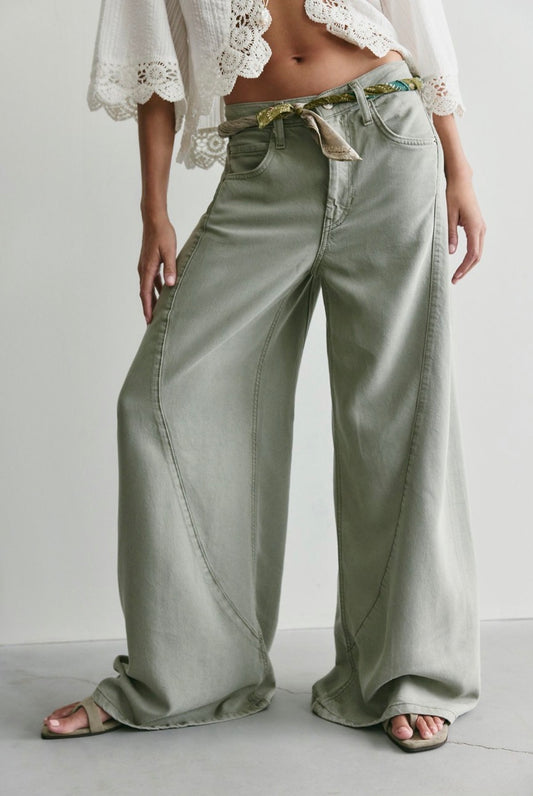 We The Free Haven Twisted Wide-Leg Jeans