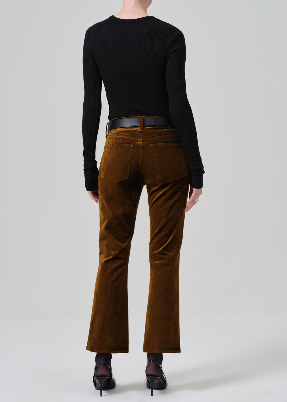 Citizens of Humanity Isola Cropped Velvet Trouser