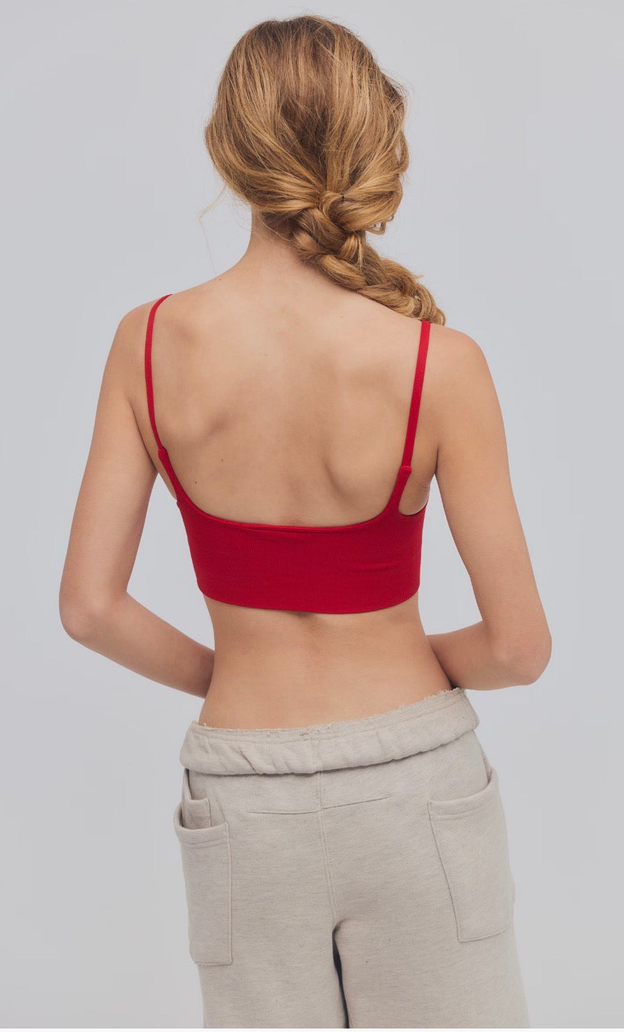 Tighten Up Mini Bra in Red