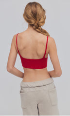 Tighten Up Mini Bra in Red