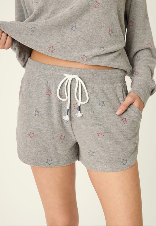 Red, White & Woof Star Shorts